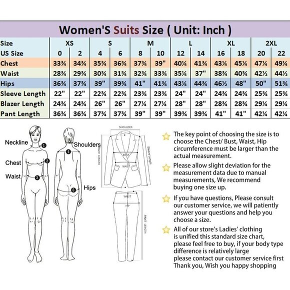 Allingentle Pant Suits Women Black Work Professional 3 Piece Set Office Attire - Picture 4 of 5